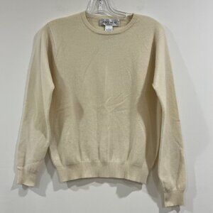 Vintage Jones Wear Women's sweater Cashmere Butter Yellow Size Small